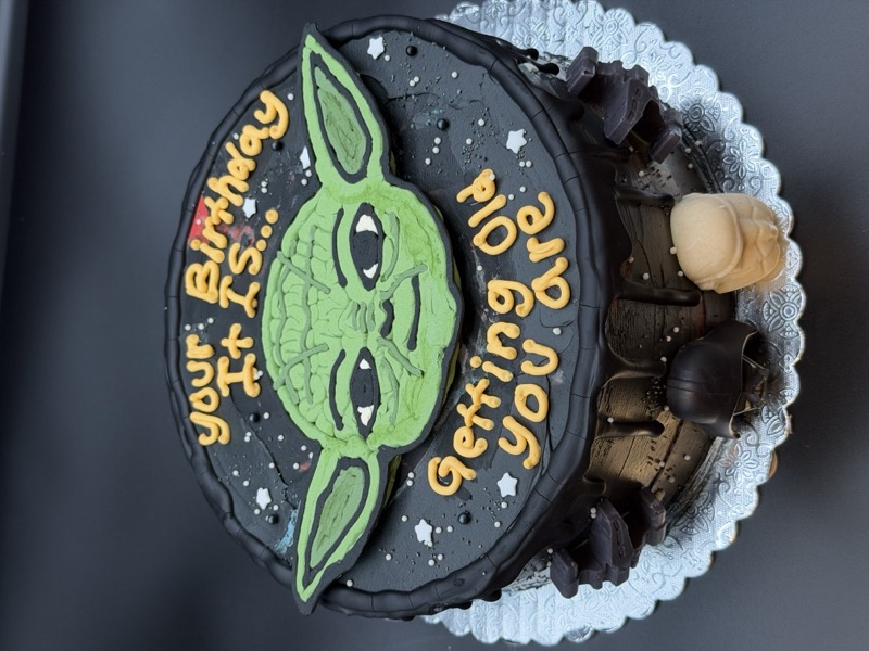 Pour the Record custom birthday cake